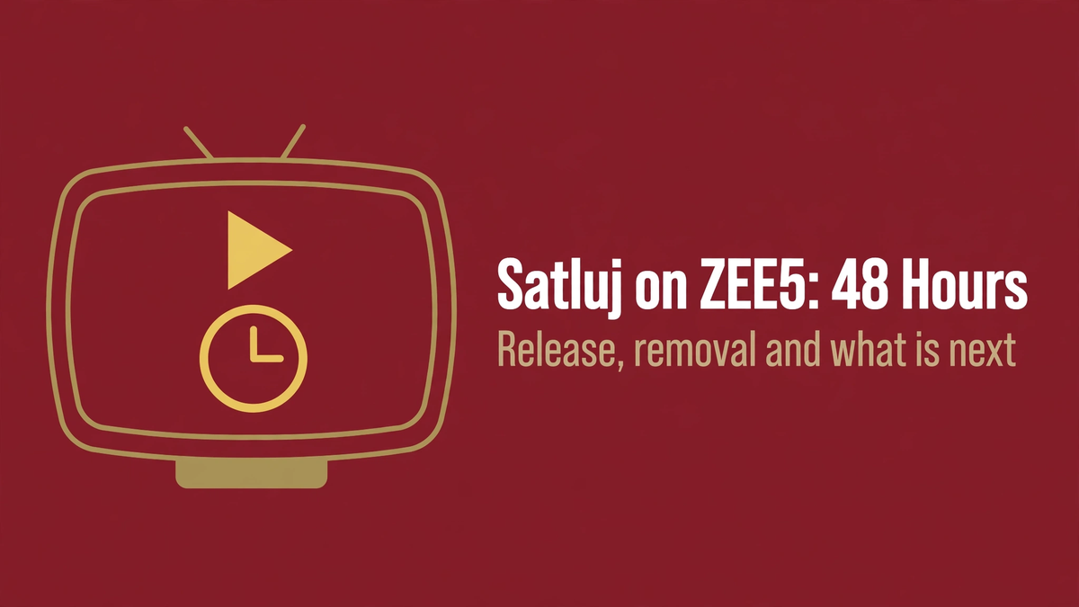 Satluj on ZEE5: Release Date, Removal, and Current Status