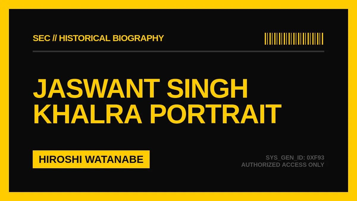 The Untold Story of Jaswant Singh Khalra: The Bank Clerk Who Exposed Punjab’s Darkest Secrets